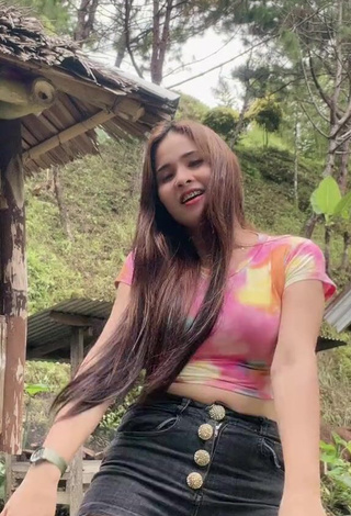 6. Amazing Christian Mae in Hot Crop Top