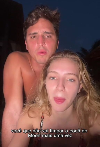 5. Sweetie Fernanda Luisa Assumpção Schneider Shows Cleavage in Bikini Top