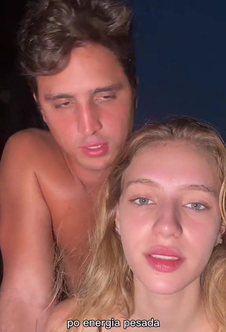 6. Sweetie Fernanda Luisa Assumpção Schneider Shows Cleavage in Bikini Top