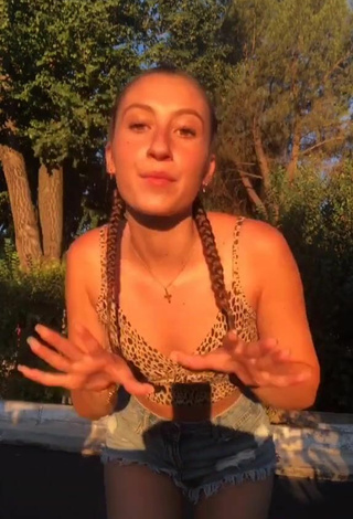 3. Hottest Laura Rodero in Leopard Crop Top