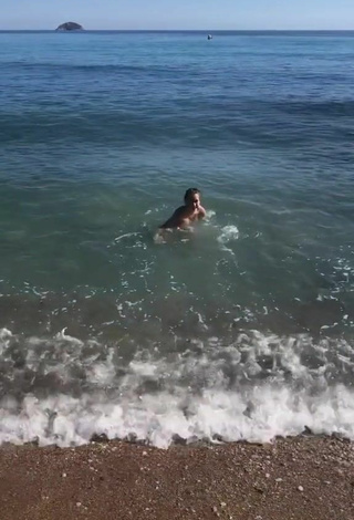 2. Sweet Laura Rodero in Cute Bikini at the Beach