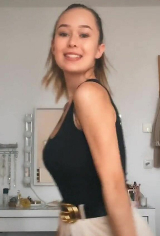 5. Sexy Laura Sophie in Black Tank Top