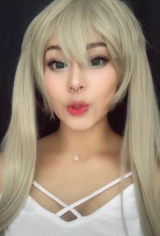 Sexy Lowcash.cosplay in White Top