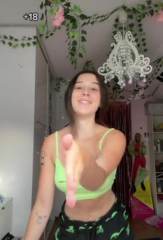 5. Sexy Sandra Maliszewska in Lime Green Crop Top