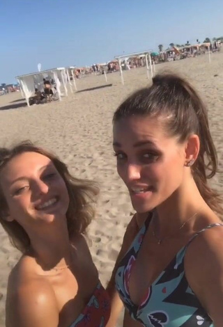 Amazing Arianna & Aurora in Hot Bikini at the Beach