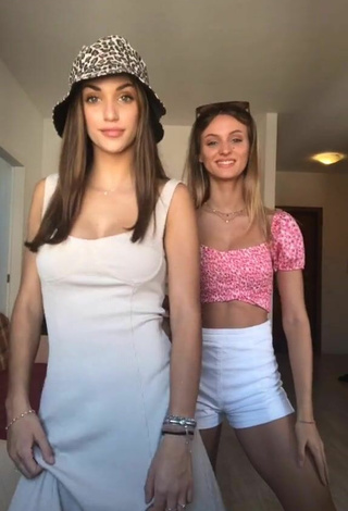 Sexy Arianna & Aurora in White Dress