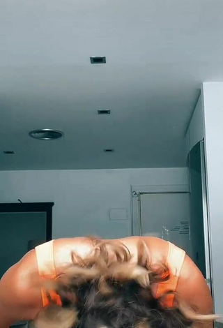 Sexy Marylou Leloup in Orange Bikini