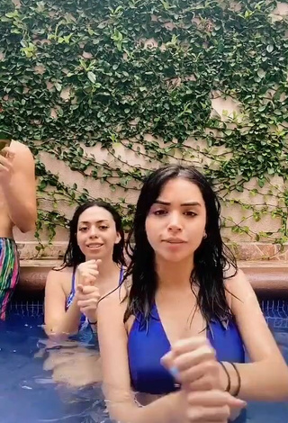 2. Sexy Melissa Vidales in Bikini Top at the Pool