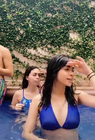 4. Sexy Melissa Vidales in Bikini Top at the Pool