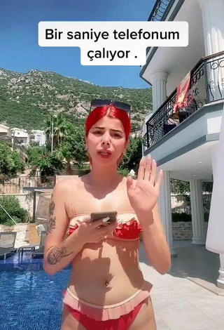 2. Hottie Merve Yalçın in Bikini at the Swimming Pool