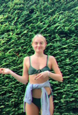 3. Sexy Mia Ruby in Green Bikini