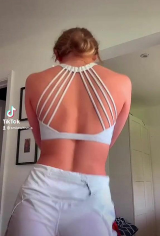 3. Sexy Mia Ruby in White Crop Top