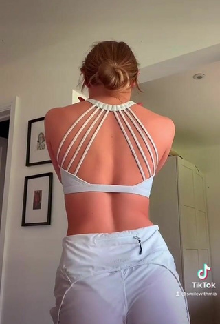 5. Sexy Mia Ruby in White Crop Top