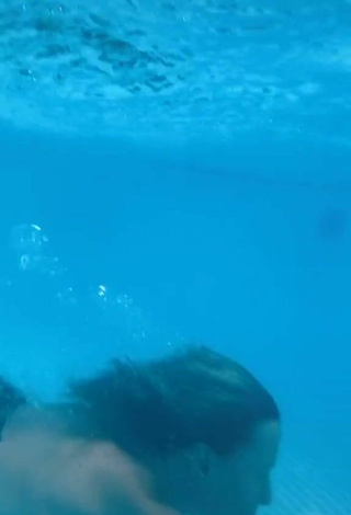 2. Amazing Martina Picardi in Hot Black Bikini Top at the Pool