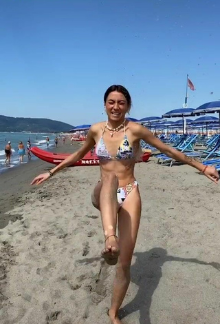 Cute Martina Picardi in Bikini at the Beach