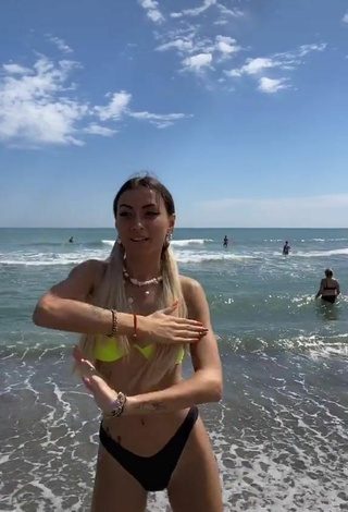 2. Sexy Martina Picardi in Bikini Top at the Beach