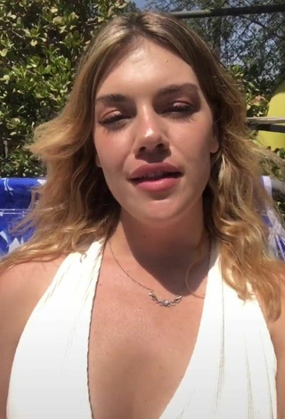 1. Sexy Mckell Lauren in White Bikini Top