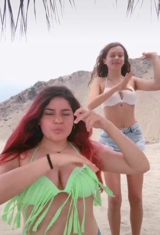 4. Hot Rafaela Riboty in Bikini Top at the Beach
