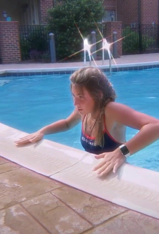 2. Cute Rebecca Wilhoit in Bikini at the Swimming Pool