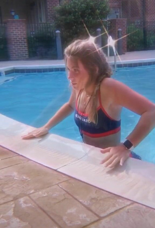 3. Cute Rebecca Wilhoit in Bikini at the Swimming Pool