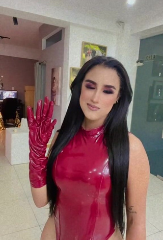 Wonderful Jenny Camacho in Red Bodysuit