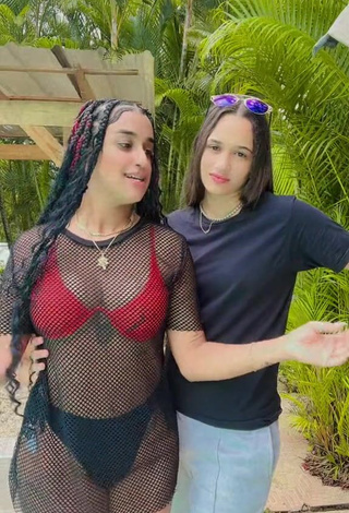 3. Fine Jenny Camacho Shows Cleavage in Sweet Black Dress