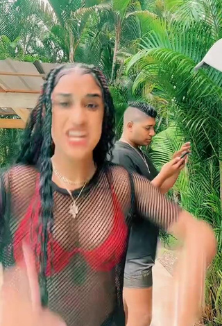 2. Hottest Jenny Camacho Shows Cleavage in Black Dress