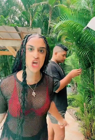 4. Hottest Jenny Camacho Shows Cleavage in Black Dress