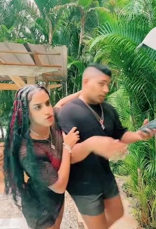 6. Hottest Jenny Camacho Shows Cleavage in Black Dress