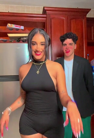 2. Hot Jenny Camacho in Black Overall