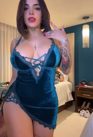 3. Karely Ruiz Shows Cleavage in Sexy Dress
