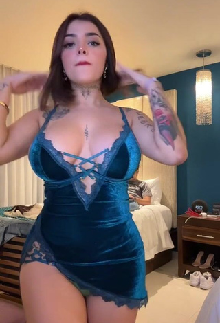 6. Karely Ruiz Shows Cleavage in Sexy Dress