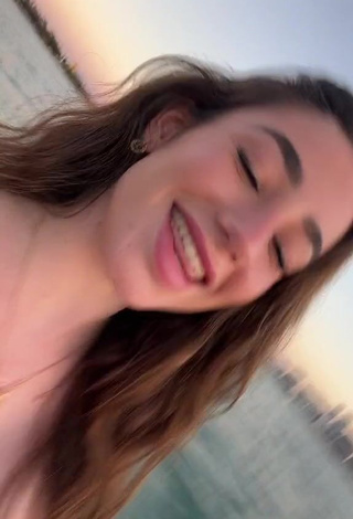 6. Sensual Lola Moreno Marco Shows Cleavage in Black Bikini Top