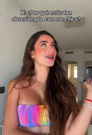 6. Cute Lola Moreno Marco Shows Cleavage in Bikini Top