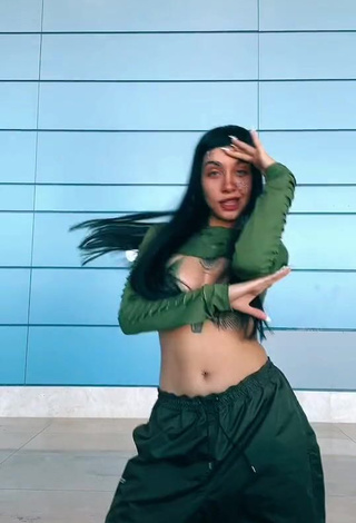 5. Sweet Maria Becerra Shows Cleavage in Cute Crop Top