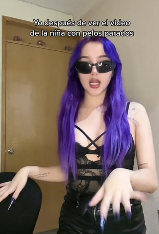 5. Hottest Mariana Ayala Shows Cleavage in Black Top