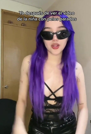 6. Hottest Mariana Ayala Shows Cleavage in Black Top