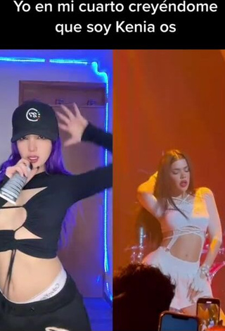 2. Mariana Ayala Looks Elegant in Black Crop Top