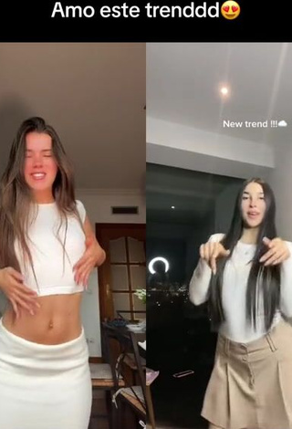 2. Breathtaking Mar Lucas Vilar in White Crop Top