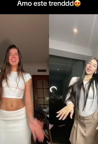 3. Breathtaking Mar Lucas Vilar in White Crop Top