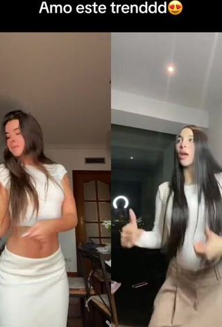 5. Breathtaking Mar Lucas Vilar in White Crop Top