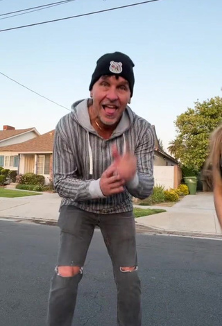 2. Sexy McKenzi Brooke Shows Cleavage in Black Tube Top in a Street