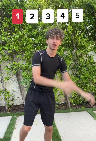 2. Sweetie McKenzi Brooke Shows Cleavage in Black Dress