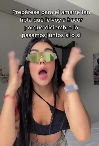 4. priv_mav Looks Cute in Black Crop Top