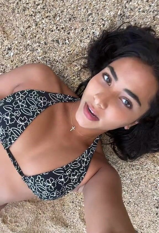 2. Attractive Sienna Mae Gomez Shows Cleavage in Bikini at the Beach