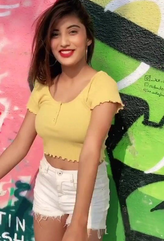 Cute Somya Daundkar Shows Cleavage in Crop Top