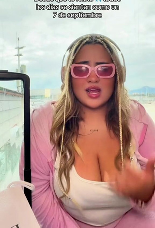 2. Beautiful Maleja Rodriguez Shows Cleavage