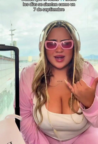3. Beautiful Maleja Rodriguez Shows Cleavage