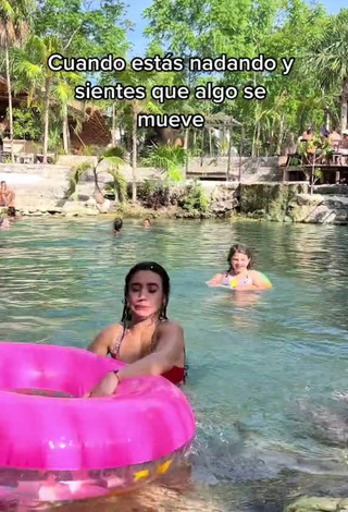 5. Tammy Parra Shows Cleavage in Seductive Red Bikini Top