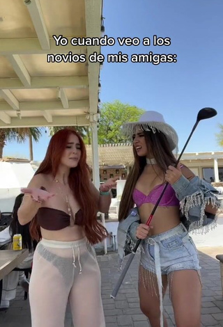 5. Wonderful Tammy Parra Shows Cleavage in Pink Bikini Top